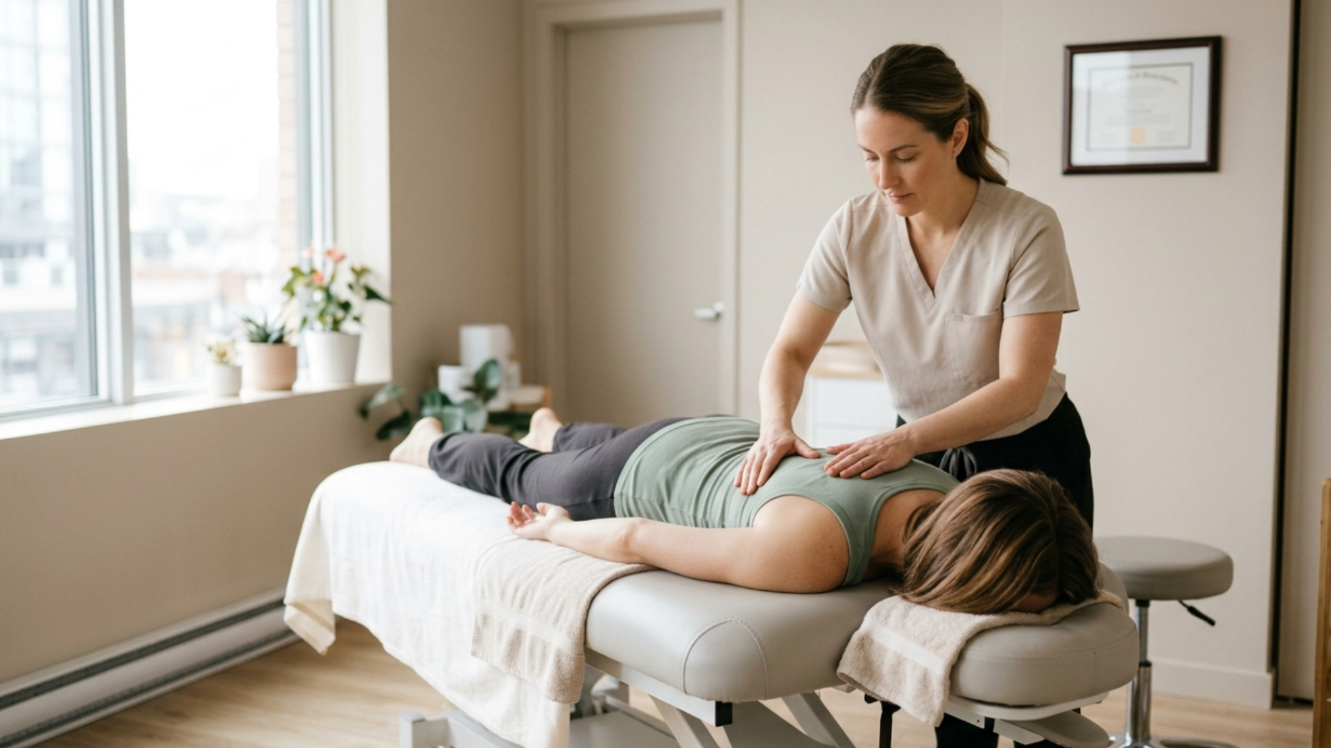 Does Insurance Cover Massage Therapy In Ontario? (Complete 2026 Guide) 1 Professional massage session in a clean, modern treatment room.