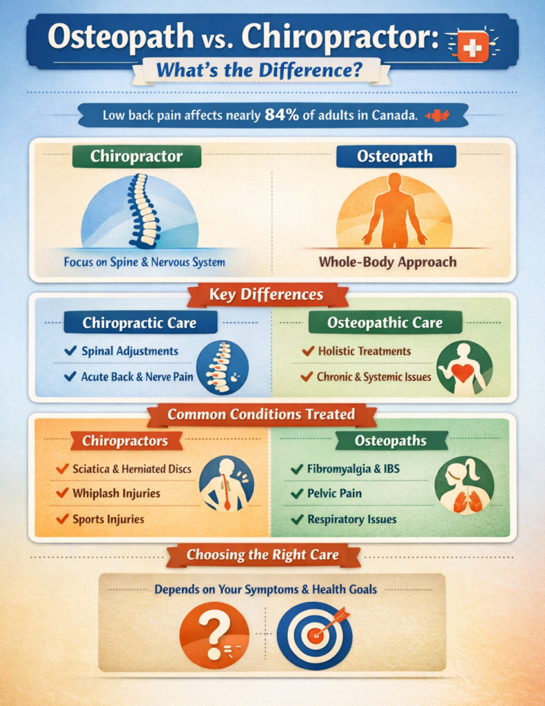Osteopath vs. Chiropractor